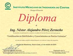 Diploma Ingenieria costos